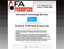 Tablet Screenshot of faresources.net